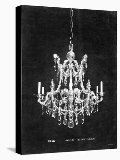 Paris Chandelier on Black 3-Morgan Yamada-Stretched Canvas