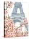 Paris Cherry Blossoms I-Annie Warren-Stretched Canvas