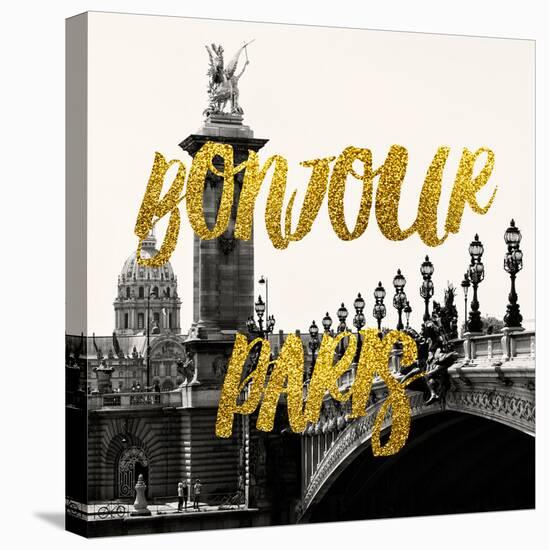 Paris Fashion Series - Bonjour Paris - Pont Alexandre III-Philippe Hugonnard-Premier Image Canvas
