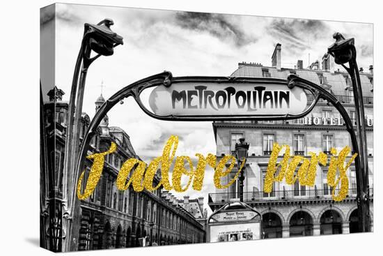 Paris Fashion Series - J'adore Paris - Metropolitain-Philippe Hugonnard-Premier Image Canvas