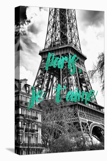Paris Fashion Series - Paris, je t'aime - The Eiffel Tower III-Philippe Hugonnard-Premier Image Canvas