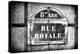 Paris Focus - Rue Royale-Philippe Hugonnard-Premier Image Canvas