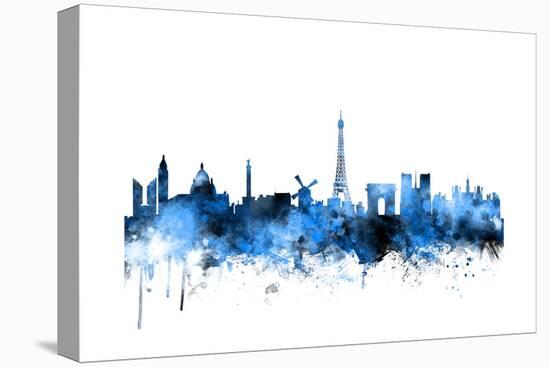 Paris France Skyline-Michael Tompsett-Stretched Canvas