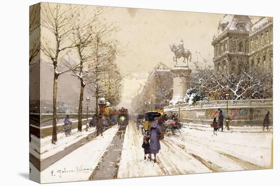 Paris in Winter-Eugene Galien-Laloue-Premier Image Canvas