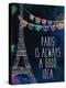 Paris is Always-Kimberly Allen-Stretched Canvas