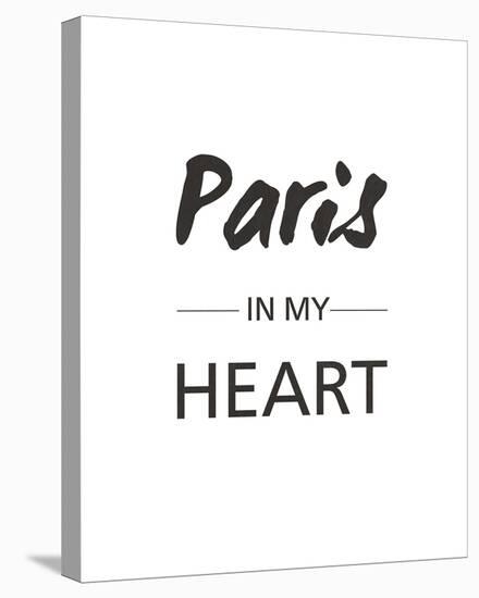 Paris is my Heart-Sasha Blake-Stretched Canvas