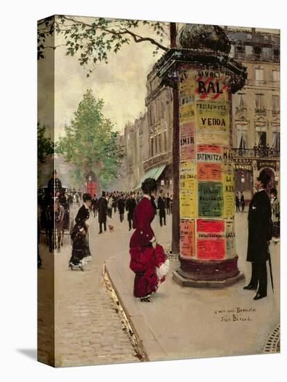 Paris Kiosk, Early 1880s-Jean Béraud-Premier Image Canvas