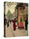 Paris Kiosk, Early 1880s-Jean Béraud-Premier Image Canvas