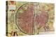 Paris Map from "Civitates Orbis Terrarrum" by Georg Braun and Franz Hogenbergh, French, 1572-1617-Georg Braun-Premier Image Canvas