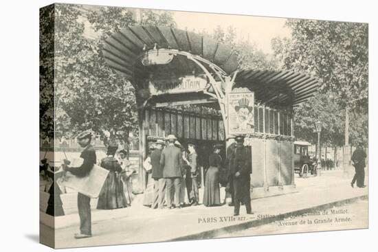 Paris Metro Station, Art Nouveau-null-Stretched Canvas