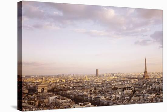 Paris Panorama-Irene Suchocki-Stretched Canvas