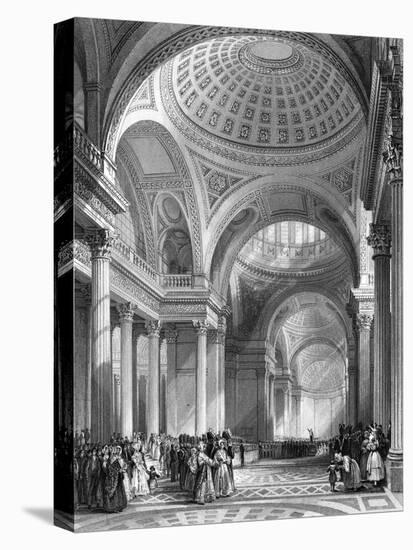 Paris Pantheon-Thomas Allom-Stretched Canvas