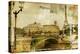 Paris Paris.. Vintage Photoalbum Series-Maugli-l-Stretched Canvas