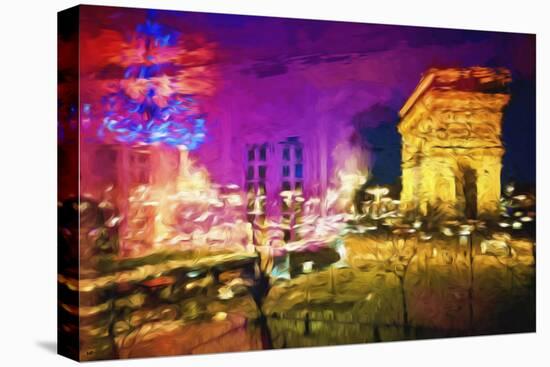 Paris Pink Atmosphere - In the Style of Oil Painting-Philippe Hugonnard-Premier Image Canvas