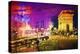 Paris Pink Atmosphere - In the Style of Oil Painting-Philippe Hugonnard-Premier Image Canvas