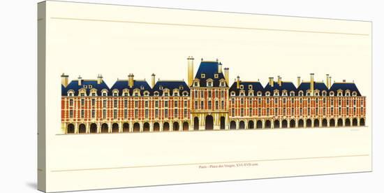 Paris, Place des Vosges-Libero Patrignani-Stretched Canvas