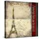 Paris Postcard-Karen J^ Williams-Stretched Canvas