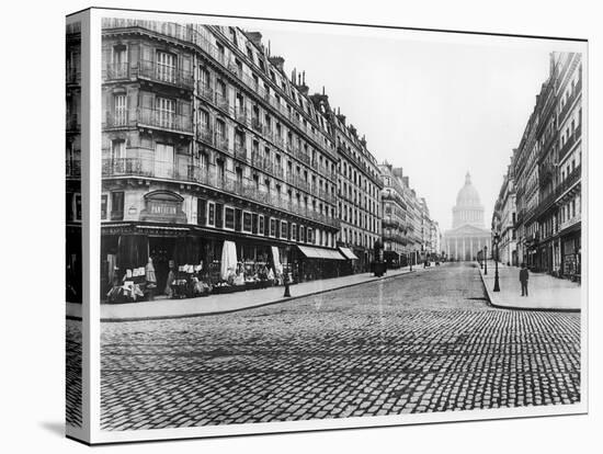 Paris, Rue Soufflot, the Pantheon, 1858-78-Charles Marville-Premier Image Canvas