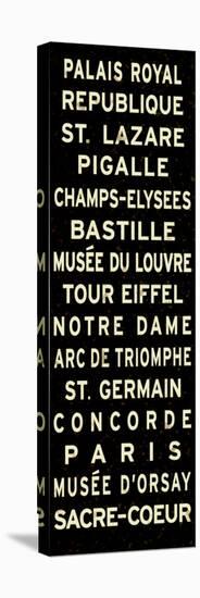 Paris Sign-null-Stretched Canvas