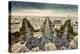 Paris Skyline - Avenue Des Champs-Elysees. View from Arc De Triomphe, Paris, France. Vintage, Retro-Michal Bednarek-Premier Image Canvas