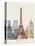 Paris Skyline Poster-paulrommer-Stretched Canvas