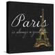 Paris Square GB-Lauren Gibbons-Stretched Canvas