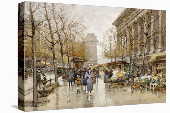 Paris Street in Autumn-Eugene Galien-Laloue-Premier Image Canvas