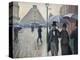 Paris Street, Rainy Day, 1877-Gustave Caillebotte-Premier Image Canvas