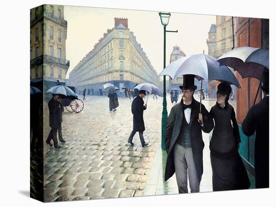 'Paris Street; Rainy Day', 1877-Gustave Caillebotte-Premier Image Canvas