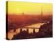 Paris Sunrise Over the Seine-Paul Hardy-Stretched Canvas