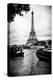 Paris sur Seine Collection - Barges along River Seine with Eiffel Tower XIII-Philippe Hugonnard-Premier Image Canvas