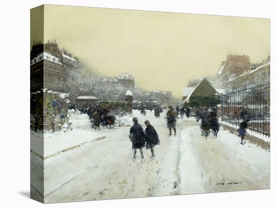 Paris under Snow-Luigi Loir-Premier Image Canvas