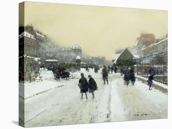 Paris under Snow-Luigi Loir-Premier Image Canvas