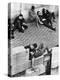 Parisian Beatniks Hanging Out on Bank of the Seine-Alfred Eisenstaedt-Premier Image Canvas