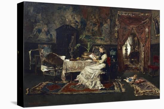 Parisian Interior, 1877-Mihaly Munkacsy-Premier Image Canvas