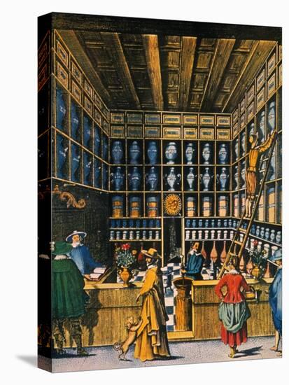 Parisian Pharmacy, 1624-null-Premier Image Canvas