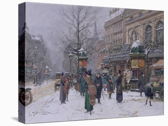 Parisian Street Scene-Eugene Galien-Laloue-Premier Image Canvas