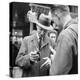 Parisians Drinking Bottled Coca Cola, Paris, France, 1950-Mark Kauffman-Premier Image Canvas