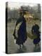 Parisiennes sur la place de la Concorde-Giuseppe De Nittis-Premier Image Canvas