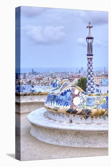 Park Guell Terrace, Barcelona, Spain-Rob Tilley-Premier Image Canvas