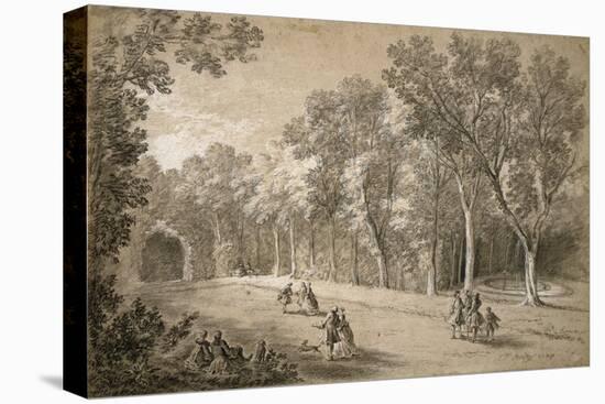 Park Scene-Jean-Baptiste Oudry-Stretched Canvas