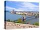 Parliament Building and Danube River, Budapest, Hungary-Miva Stock-Premier Image Canvas