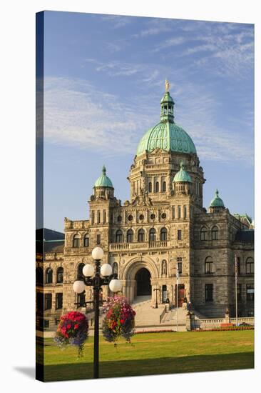 Parliament Buildings, Inner Harbor, Victoria, British Columbia, Canada.-Stuart Westmorland-Premier Image Canvas