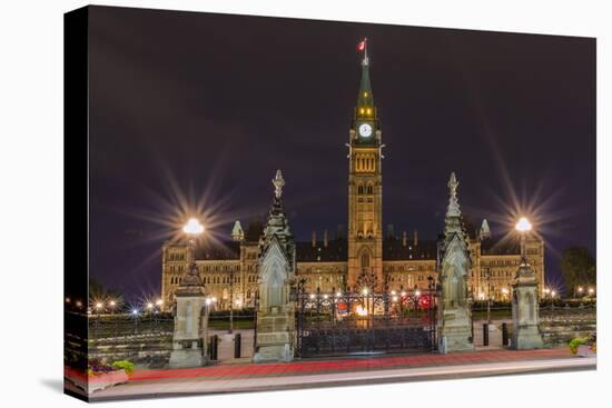 Parliament Hill and the Capital Parliament Building, Ottawa, Ontario, Canada, North America-Michael-Premier Image Canvas