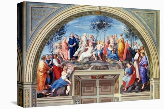 Parnassus and the Disputa, Stanza Della Segnatura, Print by Giovanni Volpato and Raphael Morghen-Raphael-Premier Image Canvas