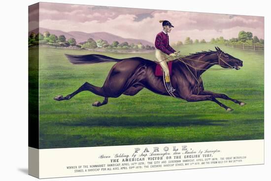 Parole: Brown Gelding, by Imp. Leamington, Dam Maiden by Lexington-Currier & Ives-Stretched Canvas