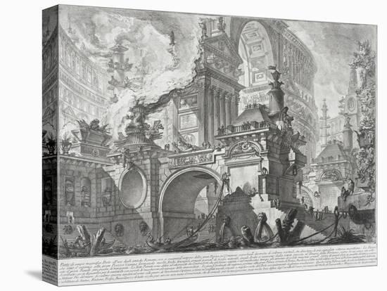 Part of a Harbor for the use of the ancient Romans opening onto a large market square-Giovanni Battista Piranesi-Premier Image Canvas