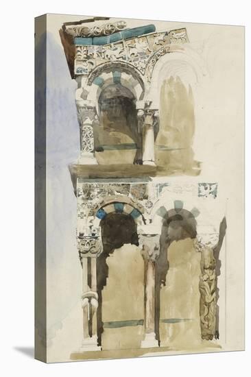 Part of the Façade of the Destroyed Church of San Michele in Foro-John Ruskin-Premier Image Canvas