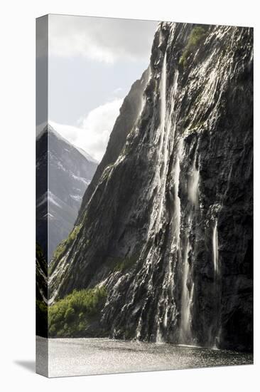 Part of the Seven Sisters waterfall, Geiranger Fjord, More og Romsdal-Tony Waltham-Premier Image Canvas