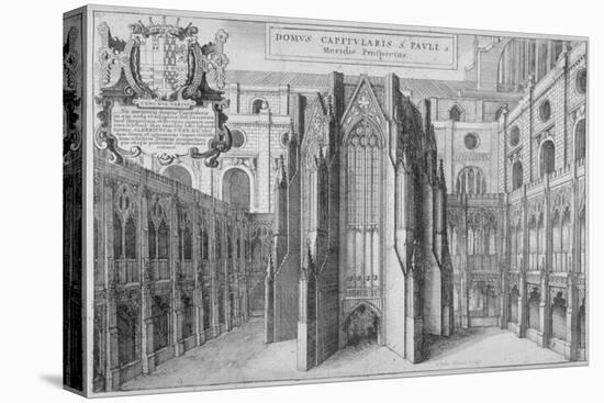 Part of the Side of the Old St Paul's Cathedral, City of London, 1656-Wenceslaus Hollar-Premier Image Canvas